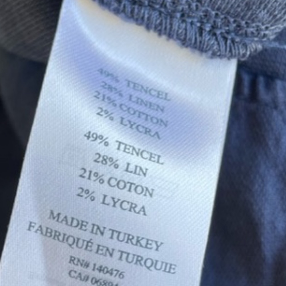Faherity Cuffed Arlie Day linen tencel Shorts (lot bundle of 2) XS blue green - Picture 13 of 16